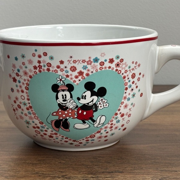 Disney Other - Disney MICKEY & MINNIE MOUSE XOXO Oversized Large Soup Coffee Hot Chocolate Mug